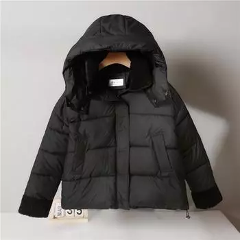 Women s Cotton Padded Jacket 2025 Breaded Style Women s Winter New Hooded Padded Coat Versatile Thick Warm Padded Coat Women s Short Coat M