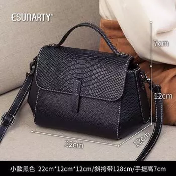 Women s Crossbody Large Capacity Work Clothing Autumn and Winter Bag 2109 little black