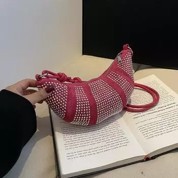 Женская симпатичная сумка модная сумка через плечо с заклепками