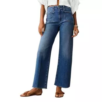 Women s Denim Classic Versatile High Waist Fashionable Trousers L