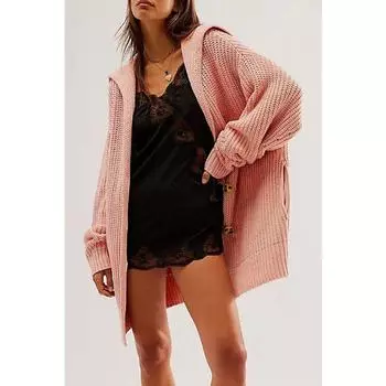 Женский свободный повседневный однотонный свитер большого размера с лацканами, осень/зима S чёрный