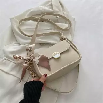 Women s Fancy Ins Fashion Small Square Bag White
