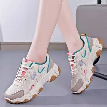 Women s Fashion Casual Women s Sneakers Breathable Women s Vulcanized Mesh Sneakers 35(Foot 22.5cm)