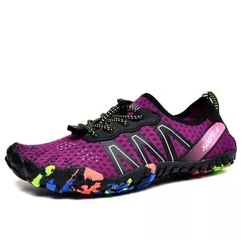 Женская мода многофункциональная мягкая обувь для дома фитнес обувь для бега плавания забродная обувь 36 серый