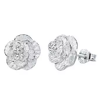 Women s Fashion Piercing Jewelry Romantic Flower Stud Earrings ARI