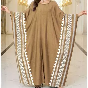 Women s Fashion Spring Fall Stripe Print Long Sleeve O-Neck Loose Waistline Casual Dresses Size: One Size