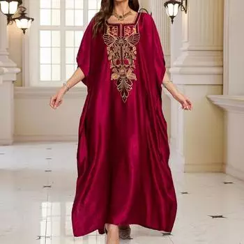 Women s Fashion Summer Spring Flower Pattern Print 1/2 Sleeves Square Collar Loose Waistline Casual Dresses Size: One Size