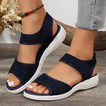 Women s Fashion Trend Anti-slip Wear Comfortable Matching Color Sole Pure Black Shoelace Flat Sandals 36 вино красного