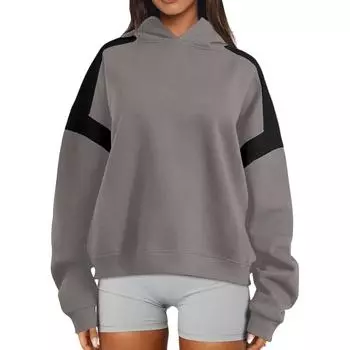 Women s Fashionable, Casual, Comfortable, Round Neck, Zipper, Long Sleeve, Warm Sweatshirt S