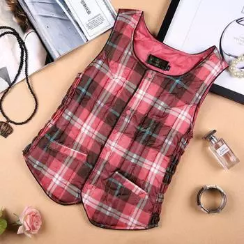 Women s Fashionable Loose Best-Selling Lightweight Down-Cotton Vest Autumn/Winter Down-Cotton Sleeveless Jacket M