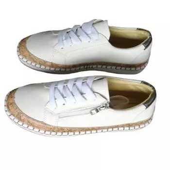 Женские балетки на весну с принтованными одинарными туфлями и шнуровкой, на толстой подошве, с круглым носком, повседневные, ретро, многофункциональные, спортивные 35