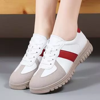 Женские туфли на плоской подошве из мягкой кожи для вождения, удобные повседневные мокасины для студентов со шнуровкой, большой размер EU: 36 чёрный