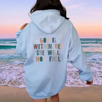 Женский флисовый свитер с рукавами на плечах, надписью, карманом-кенгуру, затягивающимся шнурком, толстовка с капюшоном, большой размер XS красный