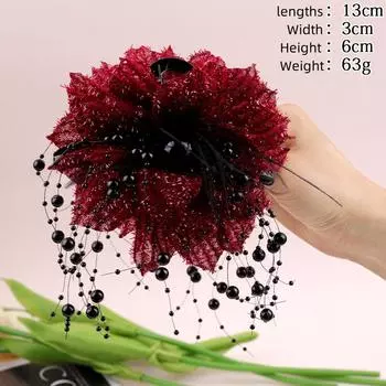 Women s Flower Hair Clip High Quality Acrylic Non-slip Grab Clip Shark Clip Women s Daily Hair Clip