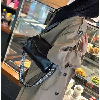 Women s Genuine Leather Bag, Casual Underarm Bag, Cowhide Retro Messenger Versatile Single Shoulder Women s Bag, High Sense