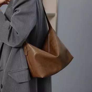 Women s genuine leather shoulder bag luxury designer ladies bags large capacity hobo bags