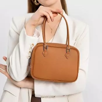 Women s genuine leather versatile shoulder crossbody messenger bag soft bag bags ladies light luxury small square bag