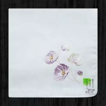 Women s Handkerchief Made in Japan Embroider Pure Cotton Sweat-Absorbent Cotton Handkerchief Sweat-Wiping Double-Layer Cotton Yarn Thick Yu Meiren White