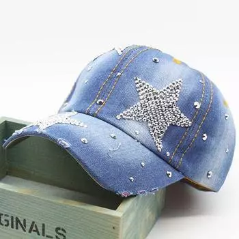 Women s Hat Diamond Flower Cowboy Female Bone Baseball Cap S 3 Adjustable