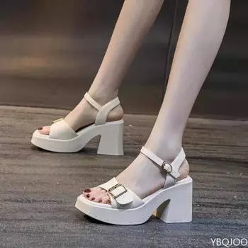 Women s High Heel Sandals Summer New High Heel Party Shoes Comfortable Soft Bottom Sandals Fashion Women s Shoes 35