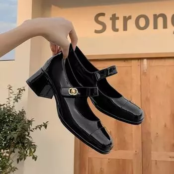 Женские туфли на высоком каблуке и платформе 34