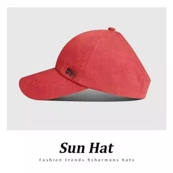 Women s High Ponytail Baseball Hat 2025 New Summer Sun Hat Brim Hat Air Top Sun Protection Sun Hat Red All yards