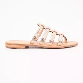Women s Hikamul Gold Cracked Slip-On Mules LES TROPEZIENNES PAR M.BELARBI 36 розового золота
