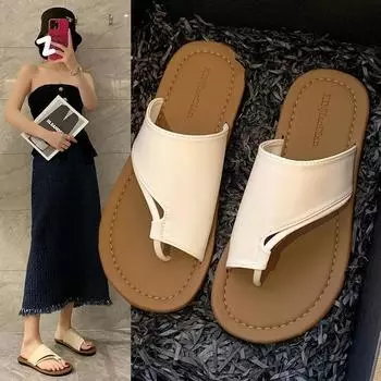 Women s in Spring and Summer New sandals Open Toe shoes women s slippers Heel high flat Walking style for women 35 чёрный