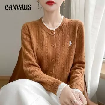 Женский трикотаж с круглым вырезом, кардиган, свитер, куртка в стиле колор-блок M розовый