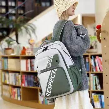 Женский рюкзак большой вместимости, дорожная сумка для компьютера, легкий рюкзак, школьный портфель для школьников младших и старших классов зелёный