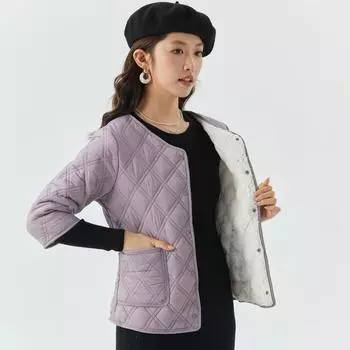 Women s Light Warm Seven Minutes Short-sleeved Cotton Liner Women s Home Cotton Clothing Cotton Apparel Padded Can Be Worn Outside The Top 2409 M