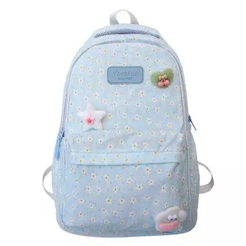 Женский легкий рюкзак для старшеклассников, школьный рюкзак большой вместимости белый