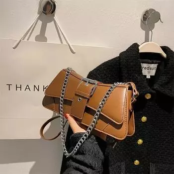 Женская легкая роскошная сумка через плечо с разноцветной молнией, однотонная ПУ, магнитная застежка, квадратная сумка через плечо, новая мода