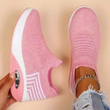 Женские легкие кроссовки Slip-On Casual Shoes 35 светло-фиолетовый