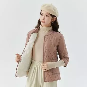 Women s Lightweight Warm Seven Points Short-sleeved Cotton Liner Women s Home Cotton Clothing Cotton Clothing Padded Can Be Worn Outside The Top 2509 M