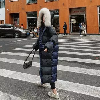 Women s Long Down Jacket Autumn and Winter White Duck Down Warm Down Jackets S