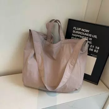 Women s Loose Bag Idle Style Crossbody Handbag Pink