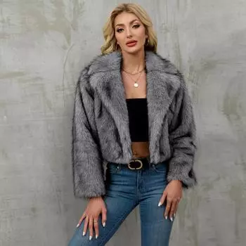 Women s loose-fitting plain-colored trench coat L