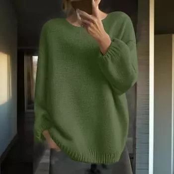 Women s Loose Winter Knitted Fashion Casual Pullover Sweater L