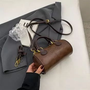 Women s Maillard Retro Special-Interest Design Shoulder Bag Curry