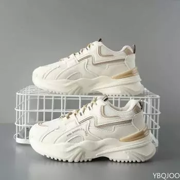 Women s mesh Sneakers Fashion thick soled non slip shoe Casual versatile ladies shoes Color blocked comfort sports shoes Zapatos 35