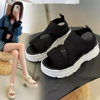 Женские мюли на толстом каблуке 35 бежевый