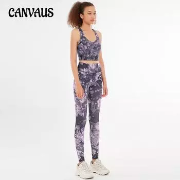 Women s New Print Quick Dry Yoga Pants Beautiful Back Sports Vest Top Fitness Yoga Suit S зелёный/серый
