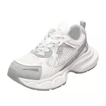 Women s new spring and summer mesh casual running sneakers versatile thick-soled breathable shoes ins tide 40