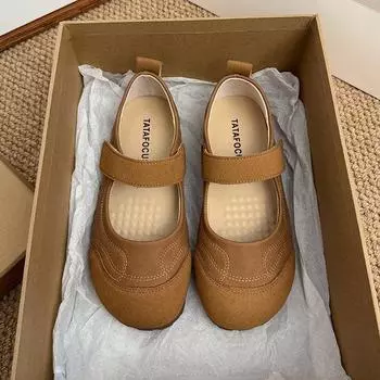 Women s new spring autumn one-piece shallow mouth Fashionable versatile women s shoes Elegant minimalist soft-soled shoes 35