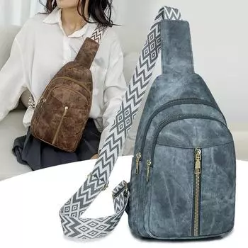 Women s New Versatile Simple and High-end Double-layer Casual Travel Shoulder Bag Simple Crossbody Bag Chest Bag