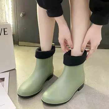 Женские нескользящие модные летние японские резиновые сапоги 36