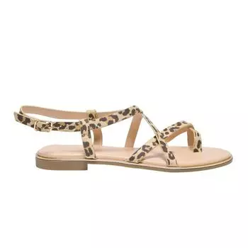 Women s ONLY leopard print mari sandals with buckle 36 коричневый