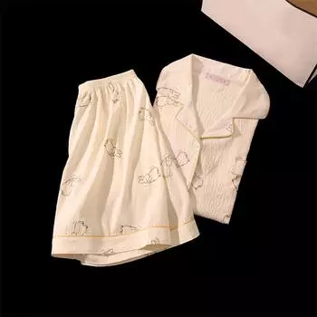 Женский пижамный комплект из 2 предметов, одежда для сна, повседневная ночная одежда, домашняя одежда, летний женский костюм XL