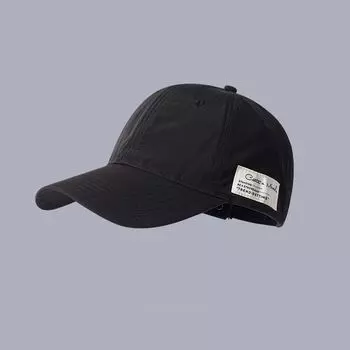 Women s Peaked Cap Japanese-Style Retro plus Size Deepening Face Slimming Parka Baseball Cap Men s Quick-Drying Sun Hat Outdoor Sports Black